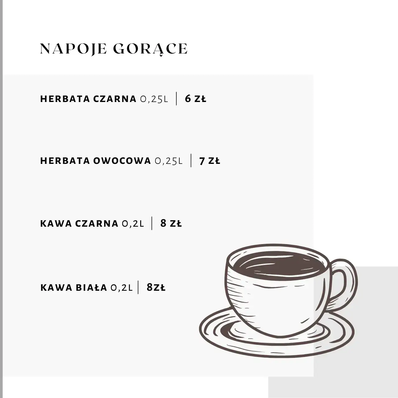Napoje Gorące